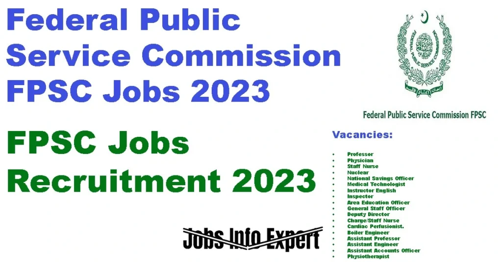 FPSC Jobs 2023