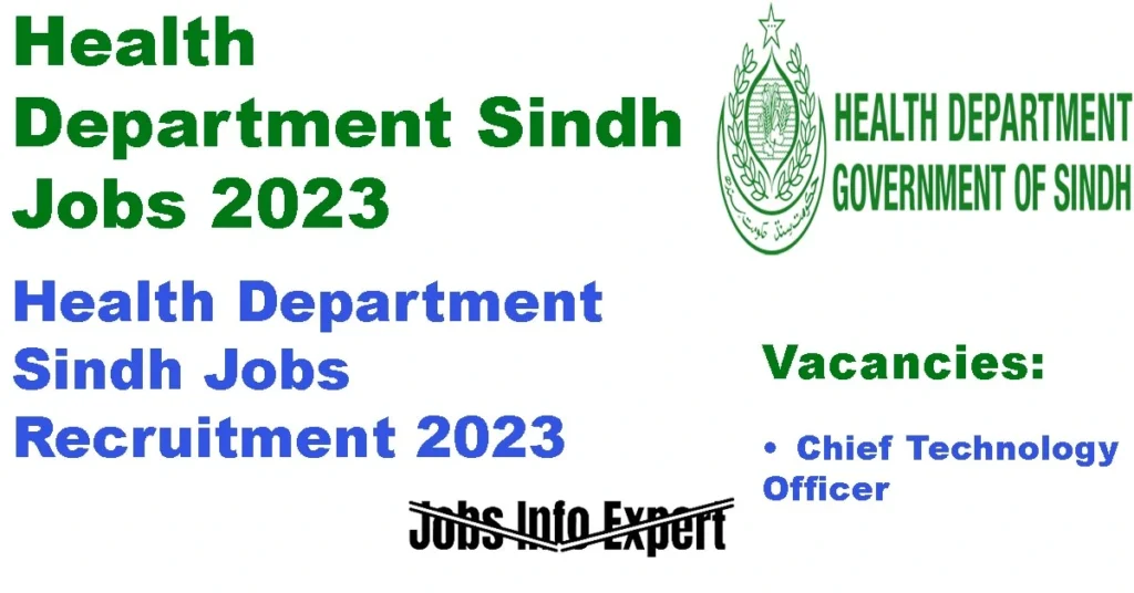 Health Department Sindh Jobs 2023